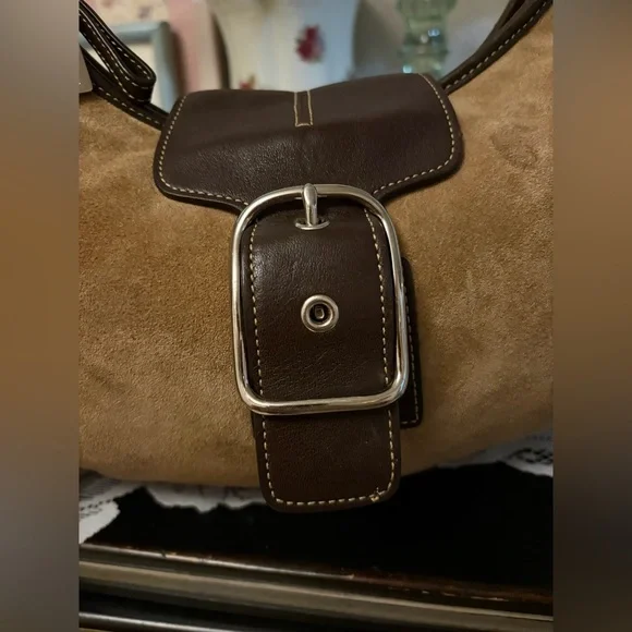 Vintage Y2K 2003 Coach Soho Ergo - Suede Leather - Picture 5 of 9